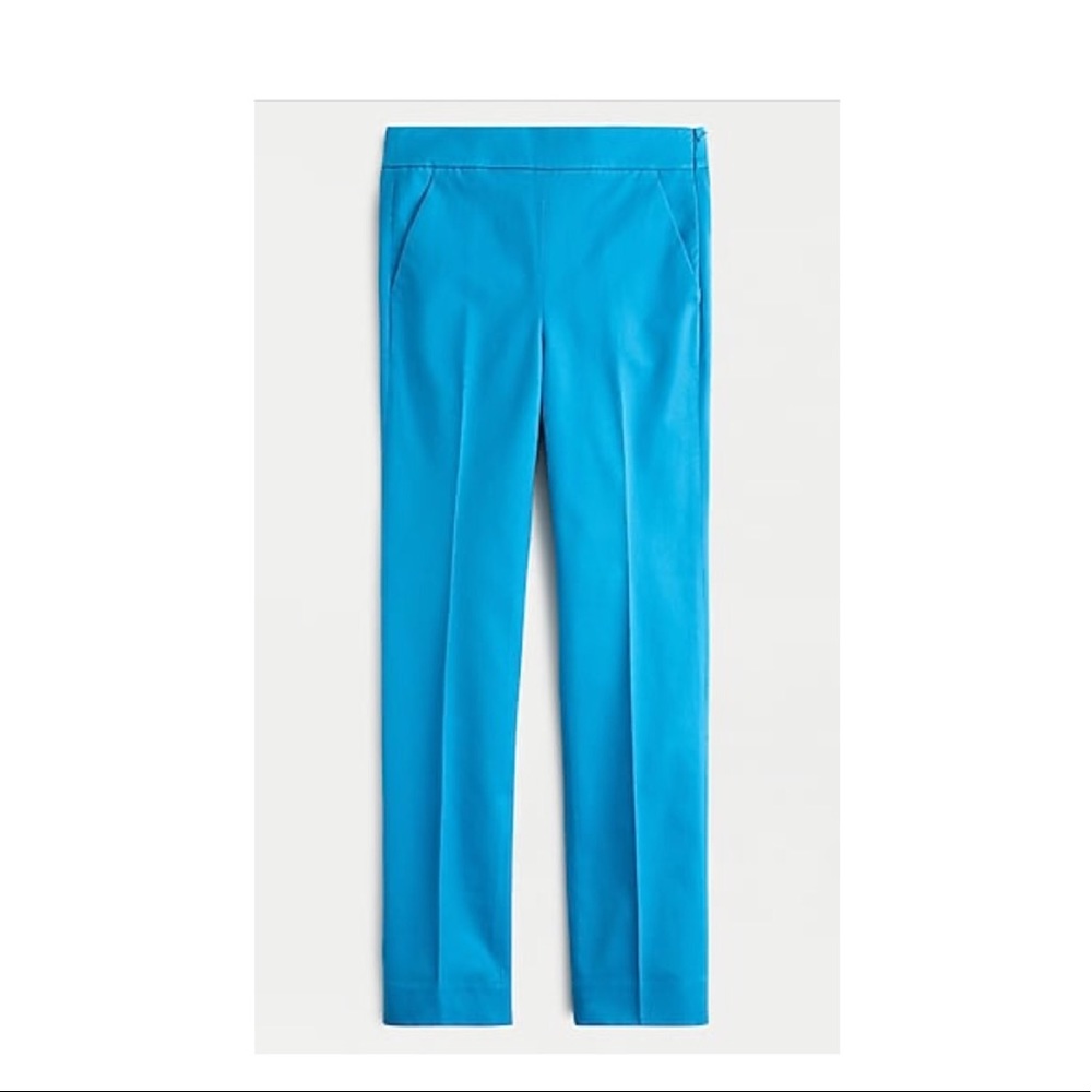 J. Crew Remi ankle pant Cyan Prussian Blue Size 8